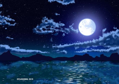 Midnight Sky Painting Acrylic trustalchemy.com