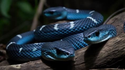 Blue Pieces Snakes Are Hanging Atop A Piece Of Wood Backgrounds | JPG ...