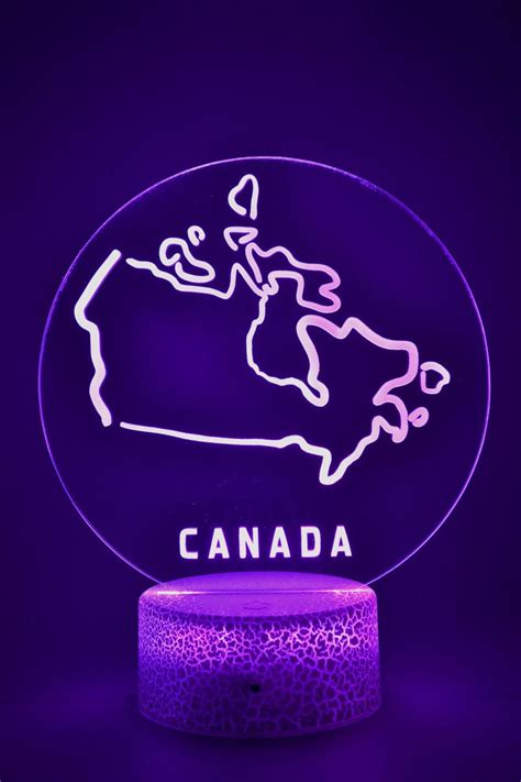 lampe lumineuse 3 d personnalisée à led pays Canada