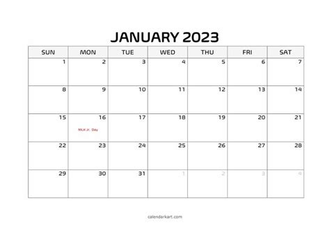 2023 Word Calendar Template | Free Download