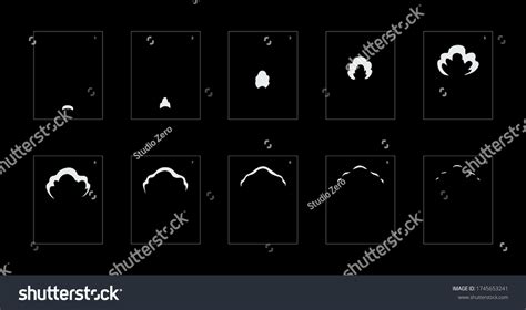 Smoke Effect Smoke Animation Sprite Sheet Stock Vector (Royalty Free ...