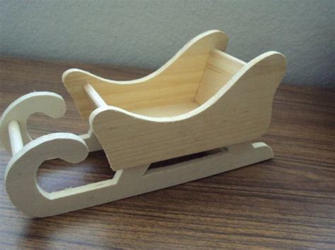 Wooden Sleigh To Paint Raw Wood Santa Sleigh Total Of 5 Sleighs