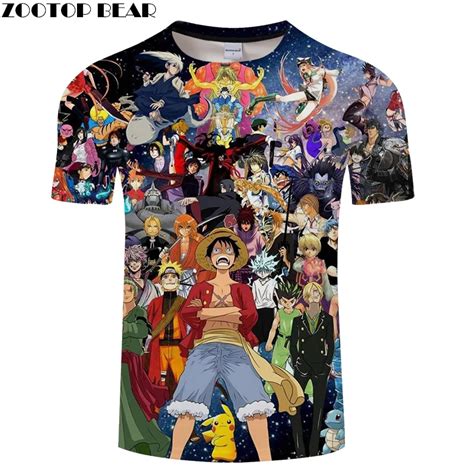 Aliexpress Buy Characters D Print T Shirt Men Tshirt Summer Tees