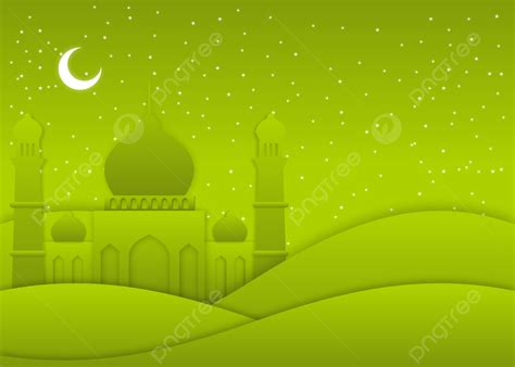 85 Background Green Mosque - MyWeb