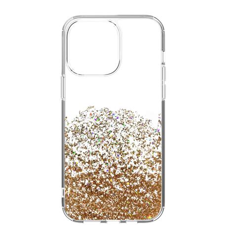 iPhone 14 Pro Max Gold Glitter Clear Case – Uunique