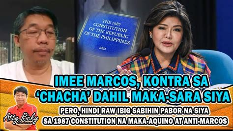 IMEE MARCOS KONTRA SA CHACHA DAHIL MAKA SARA SIYA YouTube