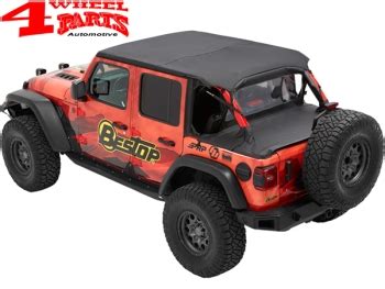 Safari Bikini Top Cable Style Black Diamond Bestop Jeep Wrangler JL Unlimited Year 18 23 4 Doors