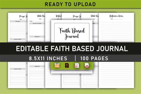 Editable Faith Based Journal For KDP Graphic By Shumaya Creative Fabrica