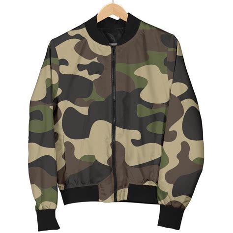 Army Green Camouflage Print Bomber Jacket – Choose Life. Choose Style