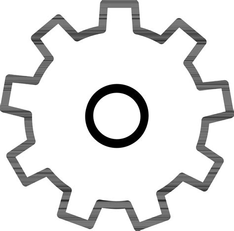 Line art illustration of Cogwheel or Setting icon. 24362827 Vector Art ... 