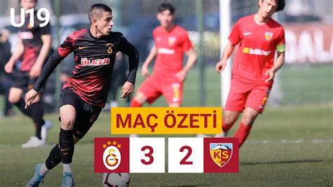 Özet Galatasaray 3 2 Hes Kablo Kayserispor U19 Elit Gelişim Ligi