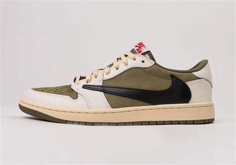 Travis Scott Air Jordan 1 Low Medium Olive Dm7866 200