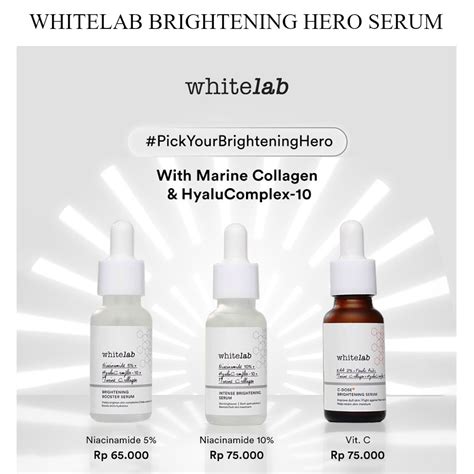 Jual Whitelab Intense Brightening Serum Booster Serum C Dose