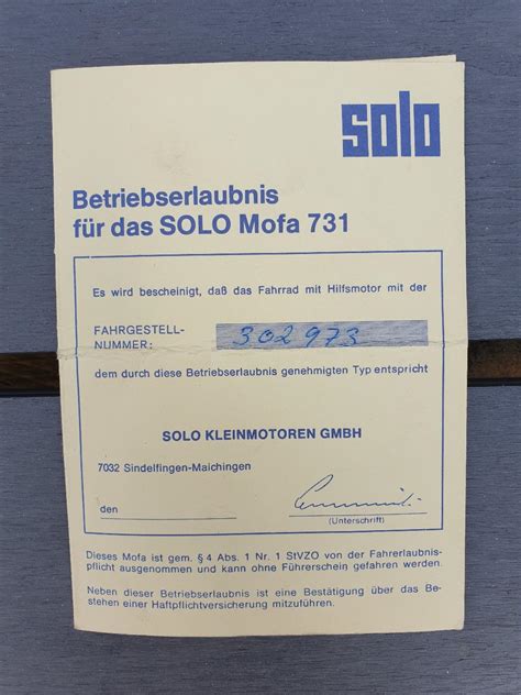 Solo Mofa Sport Automatik In Kraichtal F R Zum