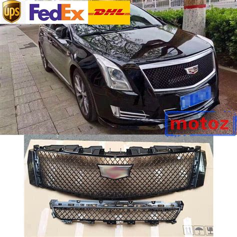 For Cadillac Xts 2013 2017 Car Mesh Front Bumper Upper Lower Grill Grille Cover For Sale