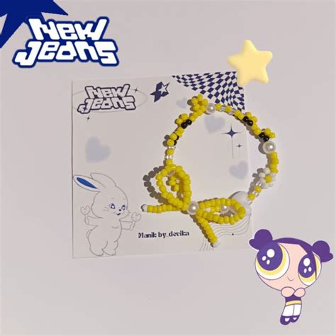 Jual GELANG MANIK NEW JEANS POWERPUFF GIRLS GELANG NEW JEANS GELANG