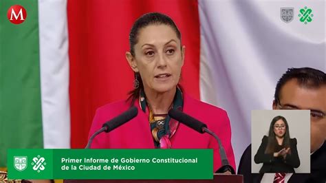 Primer Informe De Gobierno De Claudia Sheinbaum Completo Youtube