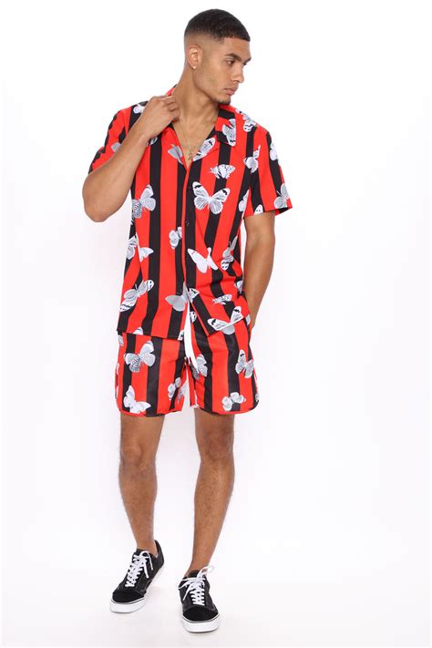 Too Fly For This Volley Trunk Red Black Fashion Nova Mens Swim