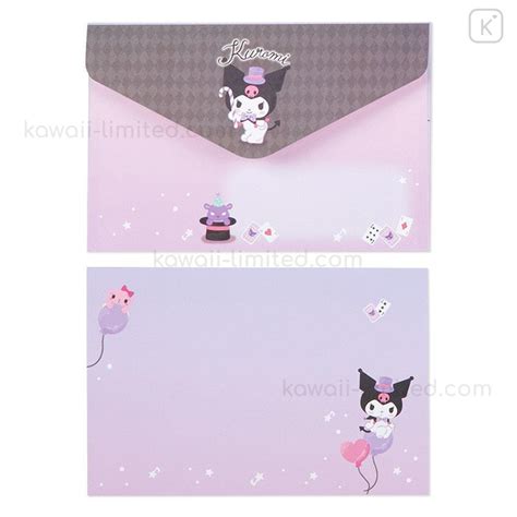 Japan Sanrio Original Letter Set Kuromi Kawaii Limited