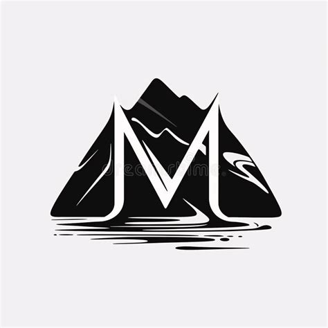 Logotipo De Letra M Letra Creativa Diseño Del Logo M Con Montañas Y