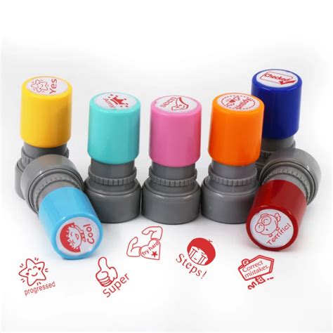 Various-Styles-Primary-School-Students-Comments-Encourage-Stamp-DIY ...