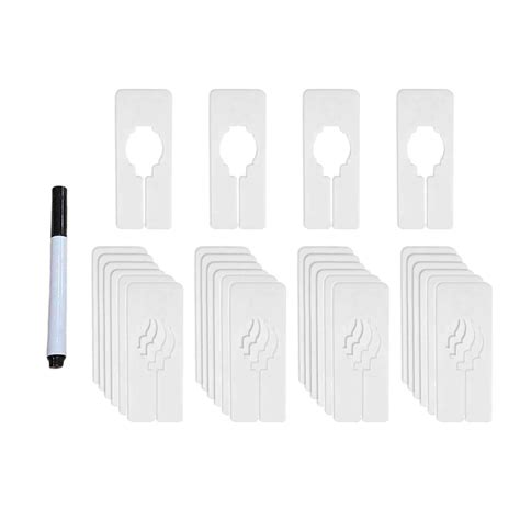 28x Closet Dividers, Clothing Size Closet Rack Dividers Hangers Durable