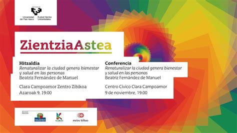 Hitzaldia Conferencia Renaturalizar La Ciudad Genera Bienestar