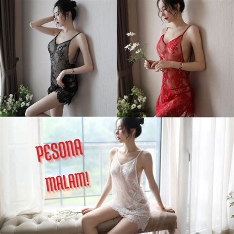 Jual Lingeri Lingerie Set Dress Baju Gaun G String Tidur Dinas Istri Malam Pertama Haram