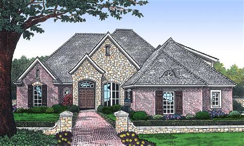 Brick and Stone Accents - 48056FM | Architectural Designs - House Plans