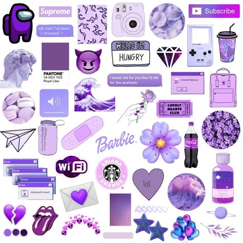 Purple Tumblr Stickers