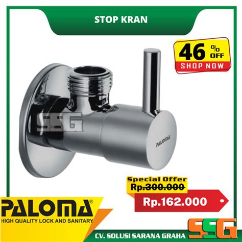 Jual PALOMA FCP 1877 Keran Stop Toilet WC Jet Shower Valve Tembok Kran