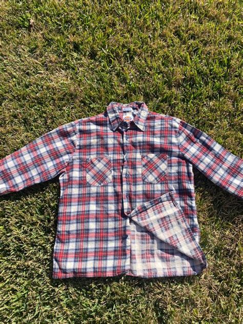 Vintage Vintage Dickies Lumberjack Plaid Flannel Workers Shirt Grailed