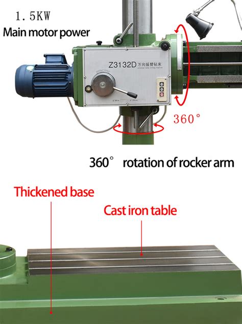 Universal Radial Drilling Machine Z D Automatic Feed Radial Drilling