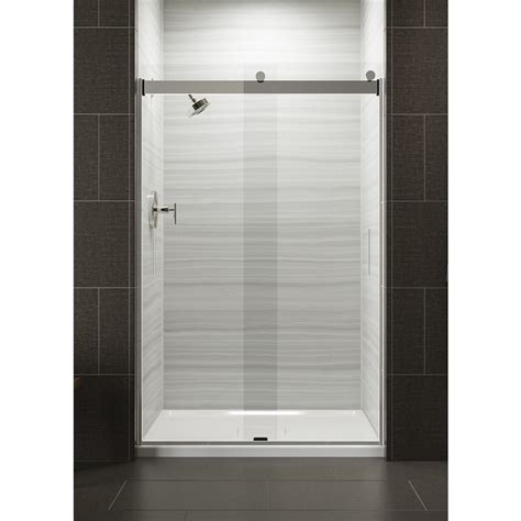 Shop Kohler Levity 44 In To 47 In W X 74 In H Bright Silver Sliding