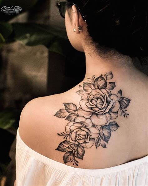 Awesome Floral Shoulder Tattoo Design Ideas For Woman Flowertattoos