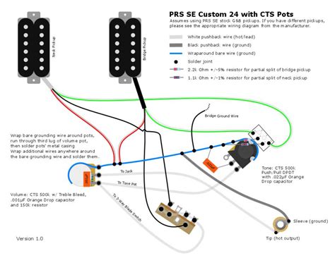 Prs Se Custom 24 Wiring Diagram Knitfer