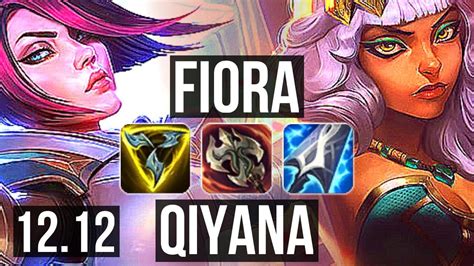 FIORA Vs QIYANA TOP 6 Solo Kills Legendary 1 1M Mastery EUW