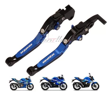 Alavancas Para Suzuki Gixxer 150 250 Naked Sf Azul Parcelamento