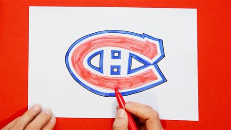 How To Draw Montreal Canadiens Logo Nhl Team Youtube