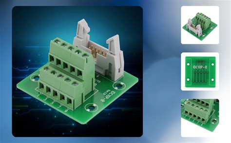 IDC10P 10Pin macho cabeçalho conector bloco terminal placa breakout