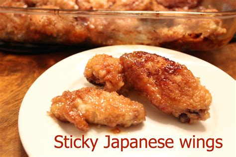 Sticky Japanese Wings Baked No Grilling Recipe Food Japanese Wings Recipe Recipes