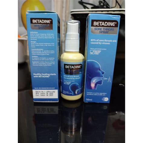 Jual Betadine Sore Throat Spray 50ml Shopee Indonesia