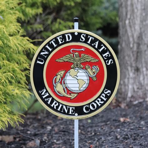 Marine Corps Aluminum Yard Sign Etsy