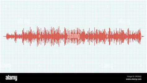 Seismogram Earthquake Seismic Graph Diagram Seismometer Or Sound Waves Vibration Richter