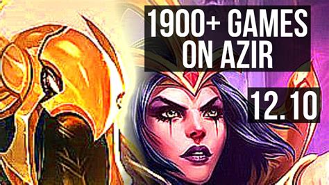 AZIR Vs LEBLANC MID 7 0 3 2 7M Mastery 1900 Games Godlike EUW