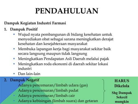 Pengelolaan Limbah Pada Industri Farmasi Ppt