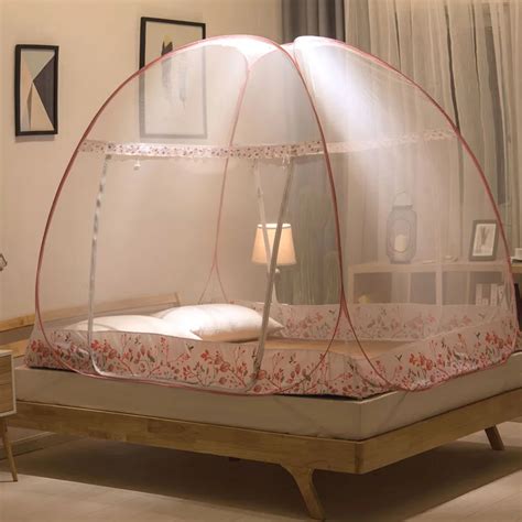 Folding Round Dome Mosquito Net Yurt Bed Tent For Adults Bed Canopy