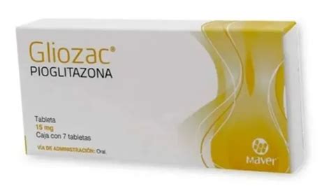 Gliozac 15 Mg Pioglitazona 7 Tabletas