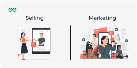 Difference Between Selling And Marketing Geeksforgeeks