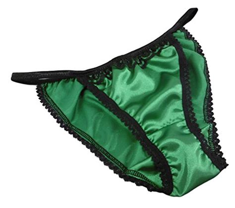 Mua Shiny Satin String Bikini Mini Tanga Panties Emerald Green With